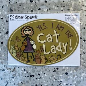 Car Magnet: Yes, I am the Cat Lady, NWT